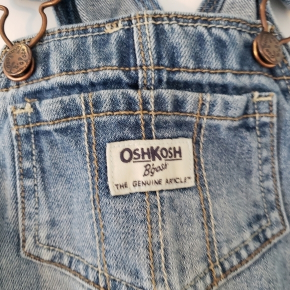 Vintage Oshkosh Denim Overalls Size 18 Months - Picture 5 of 8